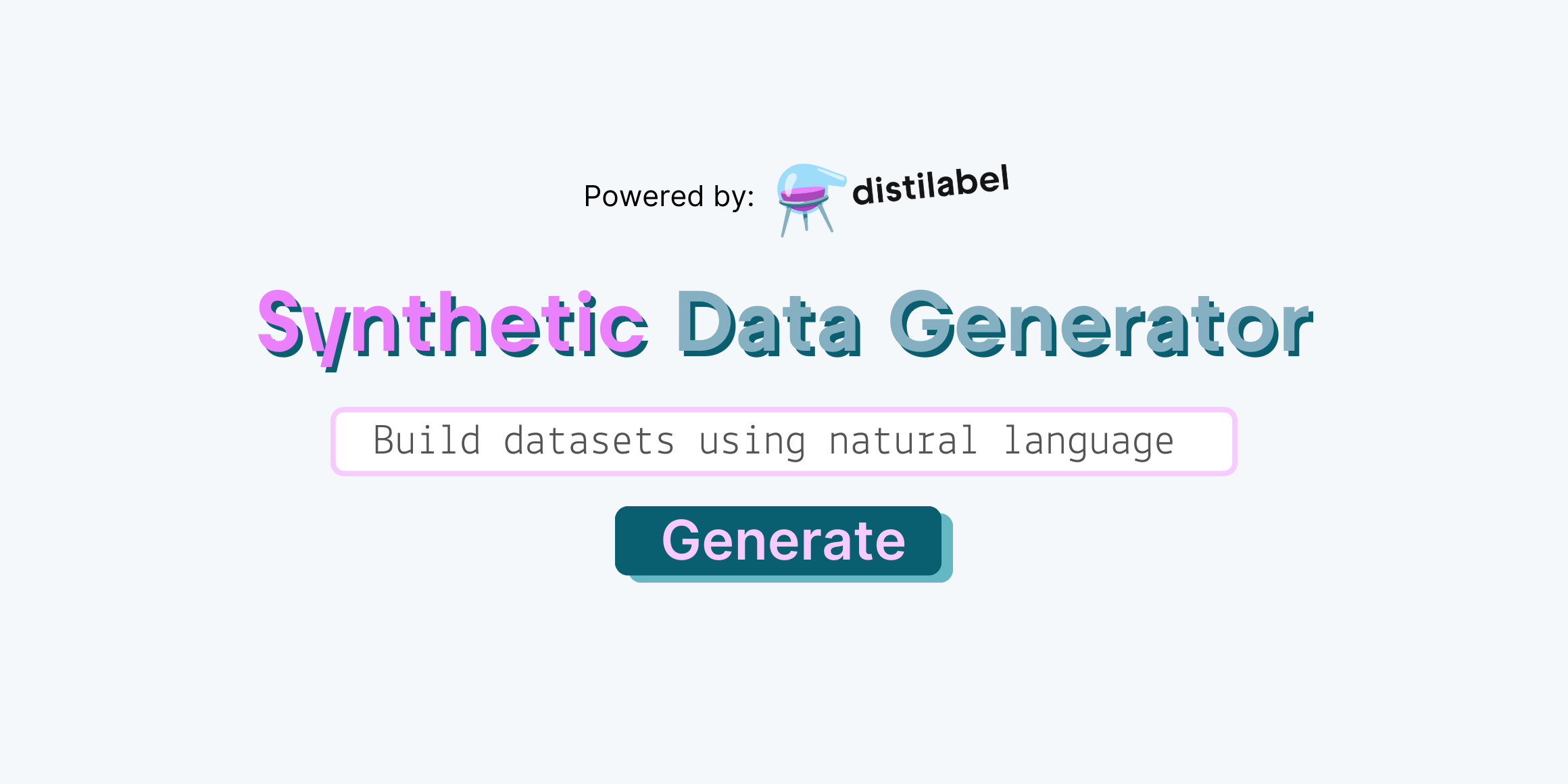 Introducing the Synthetic Data Generator - Build Datasets with Natural Language